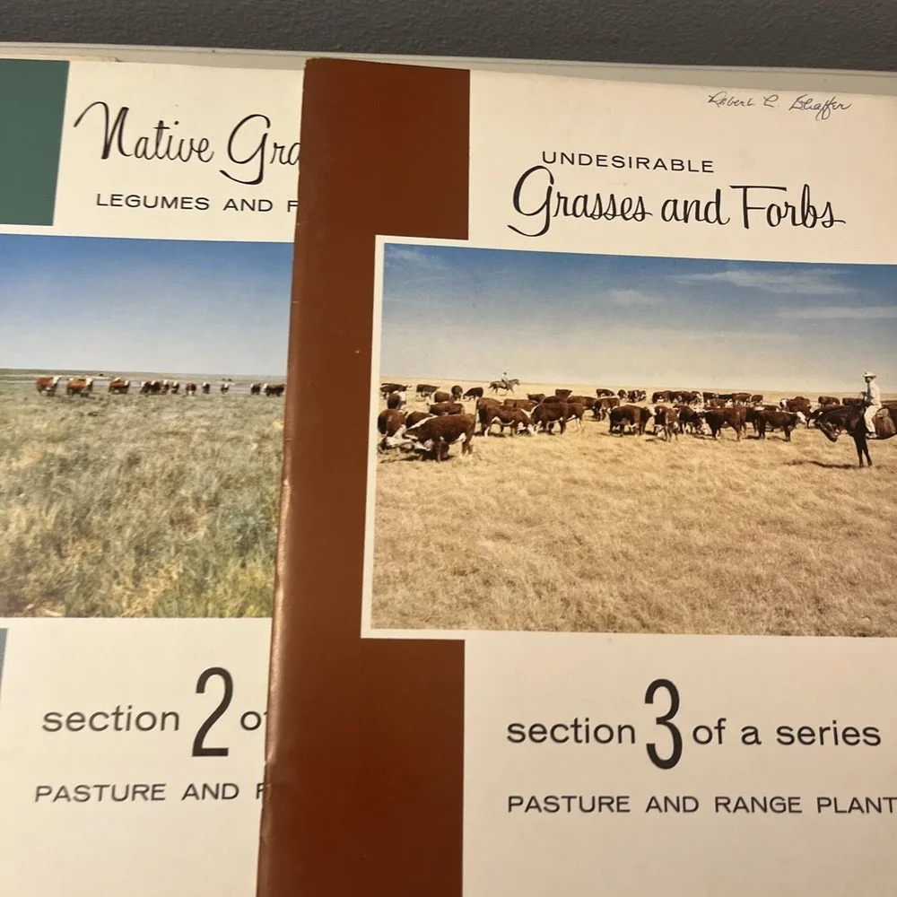 Pasture and Range Plants Series Sections 1-5 1950s Grass, Legumes, Grasslands